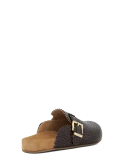 GLAIZED SLIP ON IN BROWN