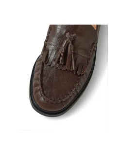 GLAYNN Tassel Leather Loafers