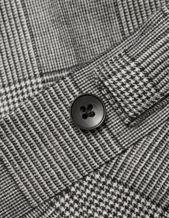 GLEN CHECK SUIT PANTS