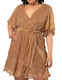Glow Frill Hem Mini Dress