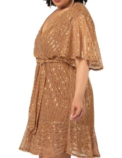 Glow Frill Hem Mini Dress