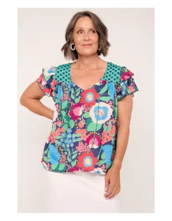 GOLDIE FLUTTER TOP