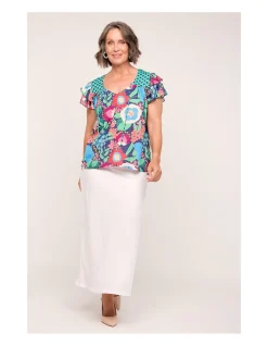 GOLDIE FLUTTER TOP