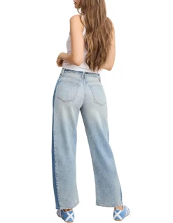 Good Standard Contrast Panel Barrel Jeans