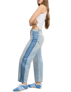 Good Standard Contrast Panel Barrel Jeans