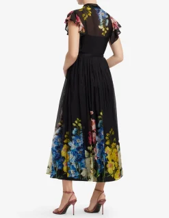 Grace Flutter Sleeve Midi Dress