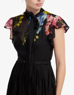 Grace Flutter Sleeve Midi Dress