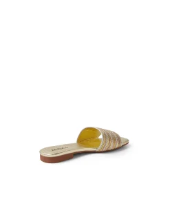 Gracey Multi Metallic Slide Sandals