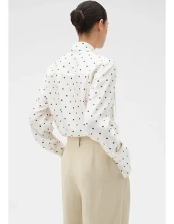 Graphic Spot Tie Neck Shirt
