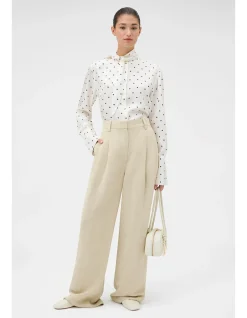Graphic Spot Tie Neck Shirt