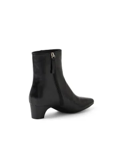 Gravitas Chisel Toe Leather Ankle Boots