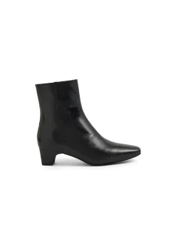 Gravitas Chisel Toe Leather Ankle Boots