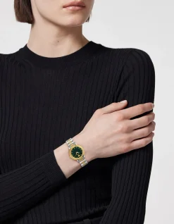 Greca Sphere Nova Green Guilloche Bracelet Watch