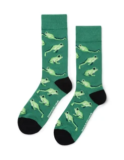 GREEN TREE FROG BAMBOO SOCK