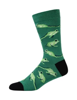 GREEN TREE FROG BAMBOO SOCK