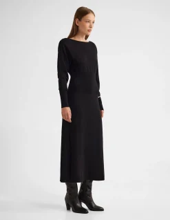 GRETA KNITTED BALLOON SLEEVE DRESS