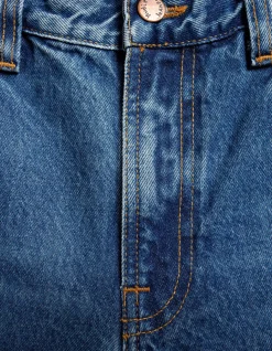 Gritty Jackson Mid Waist Straight Leg Jeans