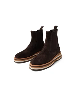 GUIDO Suede Platform Chelsea Boots
