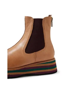 GUIDO Contrast Elastic Platform Chelsea Boots