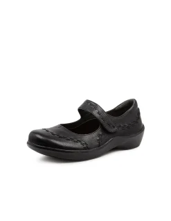 Gummibear W Black Leather Mary Janes