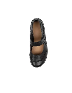 Gummibear W Black Leather Mary Janes