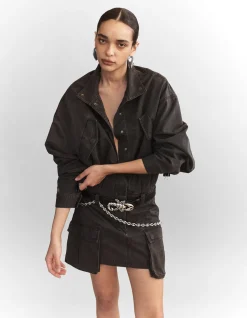 Gunther Cotton Drill Cargo Mini Dress