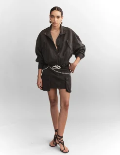 Gunther Cotton Drill Cargo Mini Dress