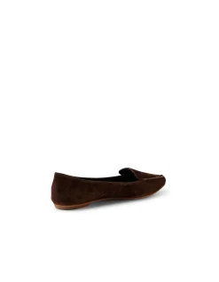 Gyro Dark Choc Pointed Suede Loafers
