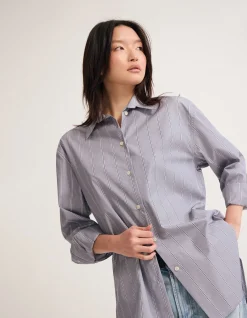 HAILEY STRIPE OVERSIZED SHIRT