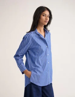 HAILEY STRIPED EURO FABRIC SHIRT