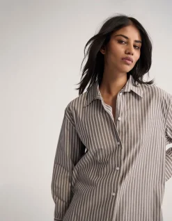 HAILEY STRIPED EURO FABRIC SHIRT