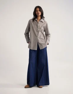 HAILEY STRIPED EURO FABRIC SHIRT