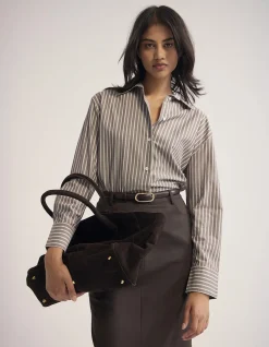 HAILEY STRIPED EURO FABRIC SHIRT
