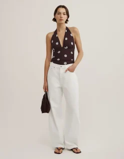 Halterneck Mesh Bodysuit