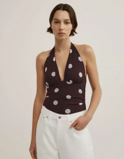 Halterneck Mesh Bodysuit
