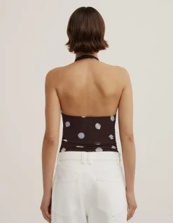Halterneck Mesh Bodysuit