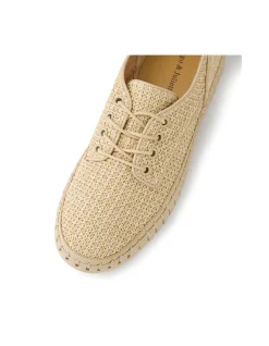 Hamburg Raffia Lace Up Casual Sneakers