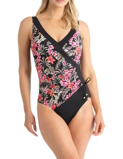 Hamilton DDE Gathered Surplice One Piece Swimsuit