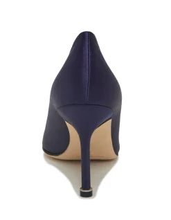 Hangisi Satin Jewel Buckle Pumps 90mm Blue