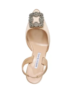 HANGISLI SATIN SLING BACK PUMP 70