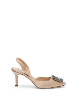 HANGISLI SATIN SLING BACK PUMP 70