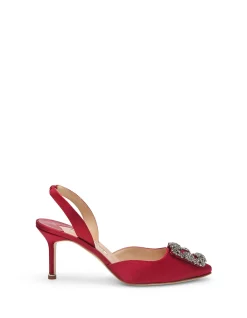 HANGISLI SATIN SLING BACK PUMP 70