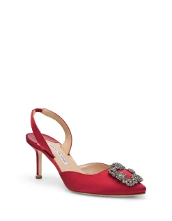 HANGISLI SATIN SLING BACK PUMP 70