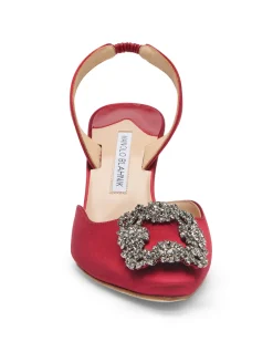 HANGISLI SATIN SLING BACK PUMP 70