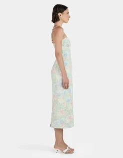 HANNAH LINEN MIDI DRESS