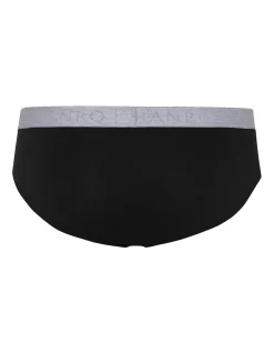 HANRO 2 PACK BLACK BRIEF