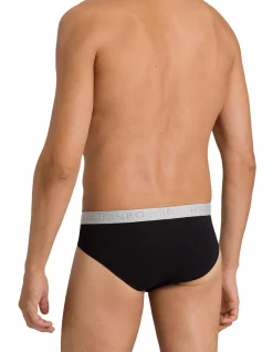 HANRO 2 PACK BLACK BRIEF