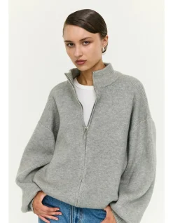 Harlow Oversize Zip Cardigan