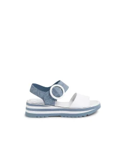 Harlows Denim Strap Platform Sandals