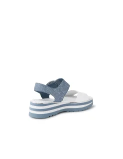 Harlows Denim Strap Platform Sandals